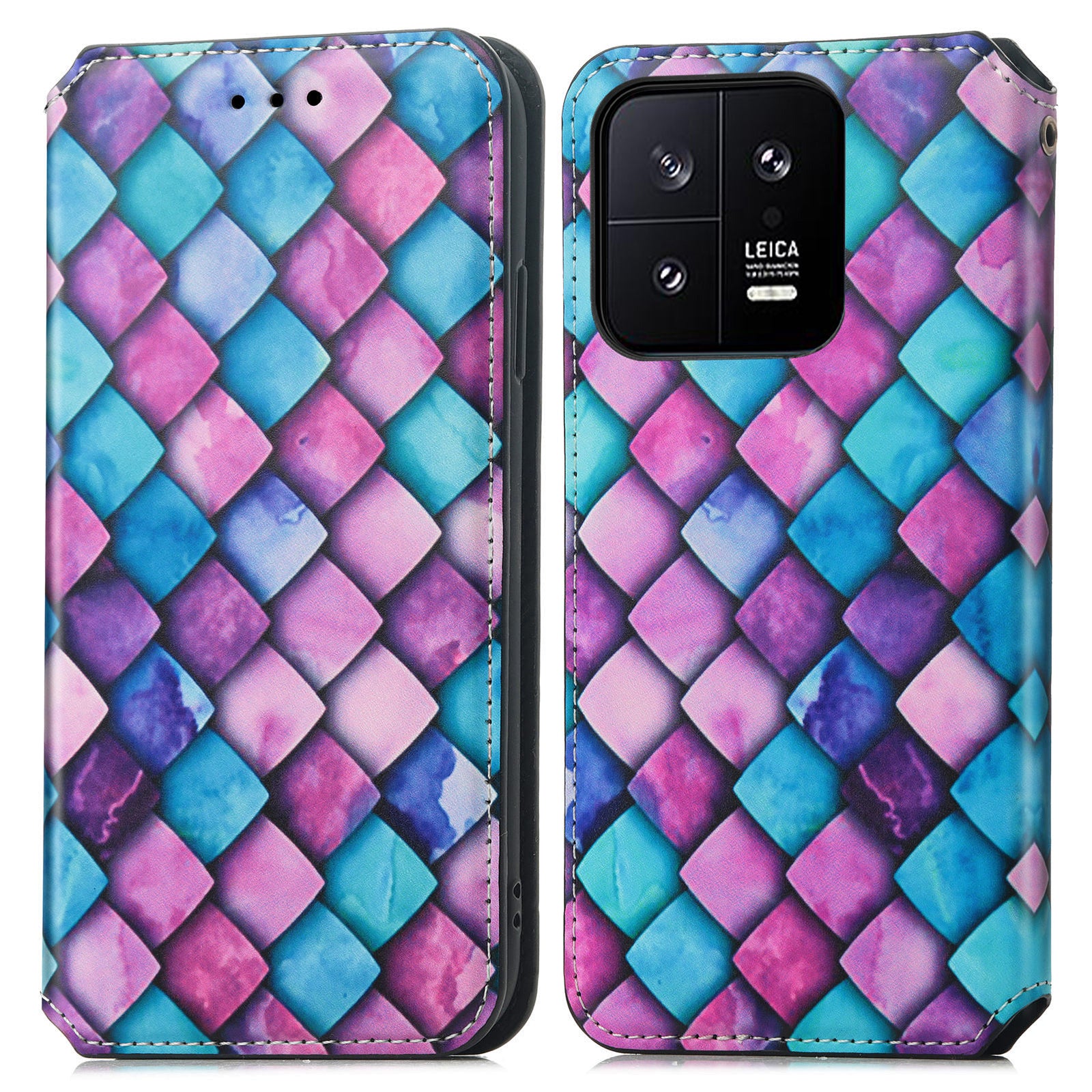 CASENEO 001 Series Pattern Printing Phone Case for Xiaomi 13 5G PU Leather Stand Magnetic Absorption RFID Blocking Cover with Wallet CASENEO 001 Series Pattern Printing Phone Case for Xiaomi 13 5G PU Leather Stand Magnetic Absorption RFID Blocking Cover with Wallet